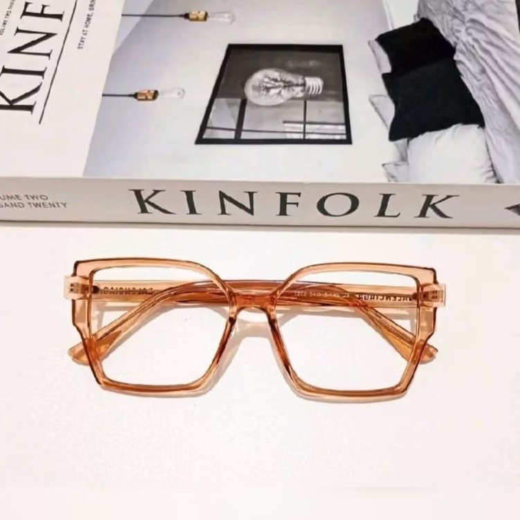 KACAMATA WANITA KACAMATA KOTAK KACAMATA TEBAL KACAMATA MINUS FRAME KODE:6594