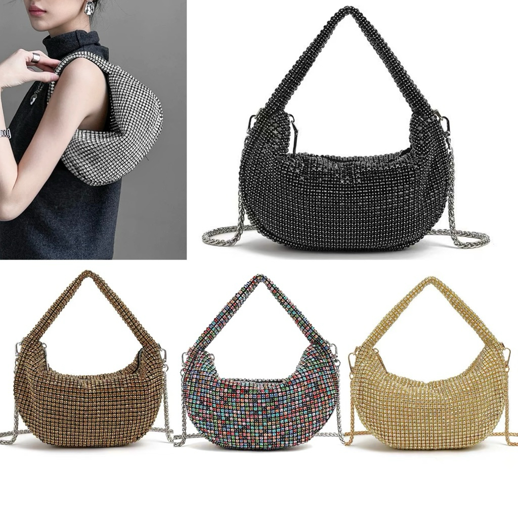 Tas Pesta Permata Hobo Shoulder bag diamond J031