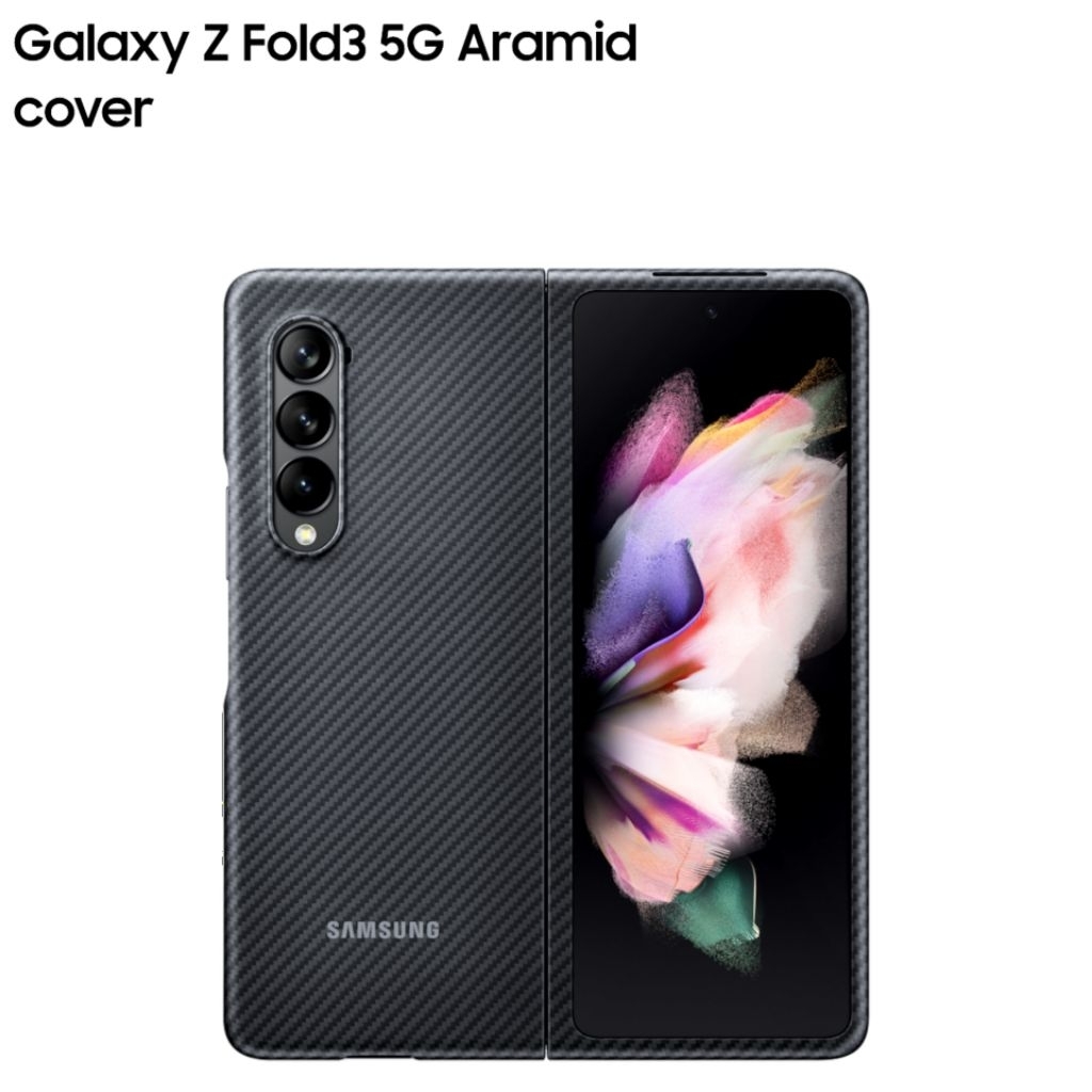 Samsung Galaxy Z Fold 3 Aramid Cover Original Casing Carbon Cover Fold3