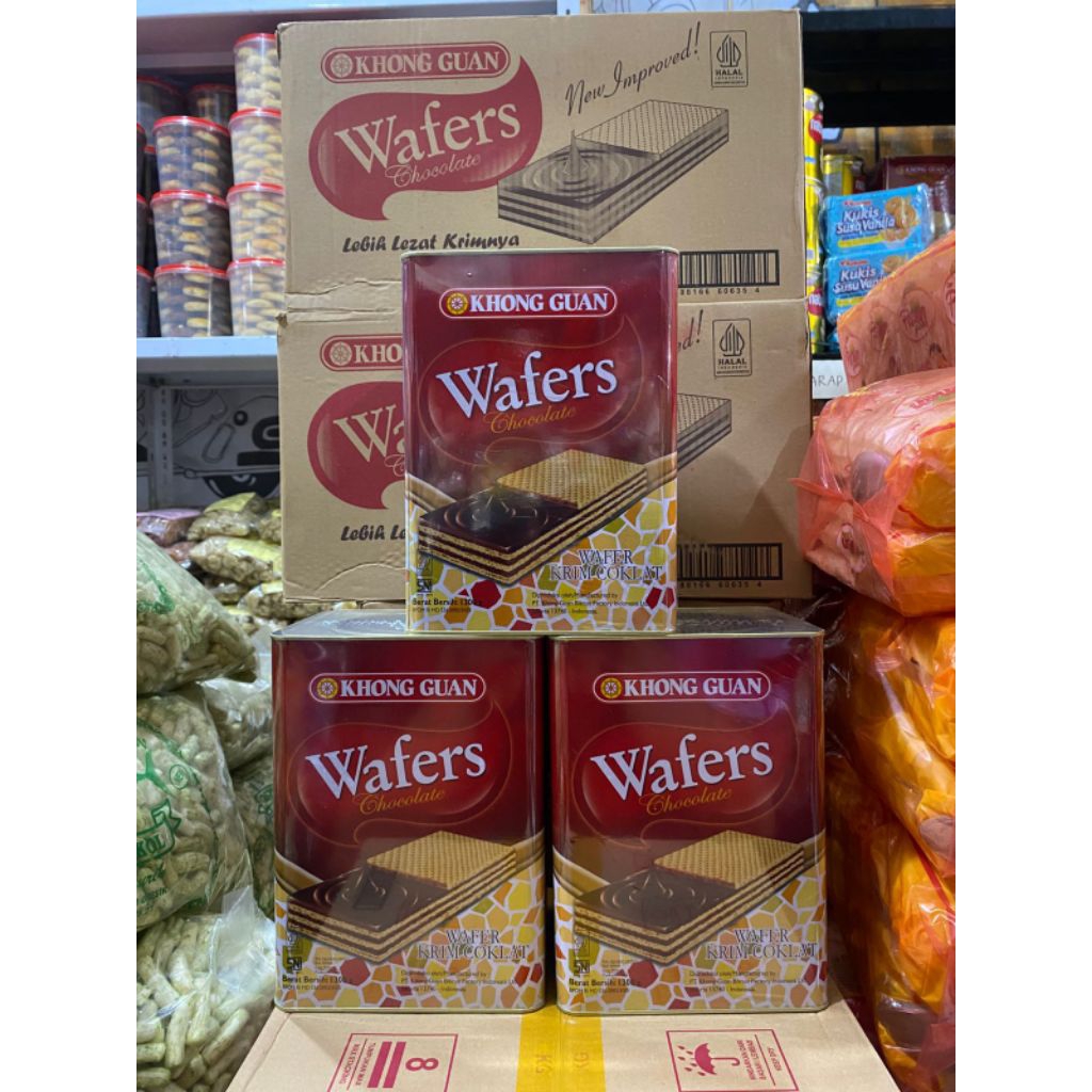 KHONGGUAN KALENG BESAR KHONGGUAN BISKUIT KHONGGUAN WAFER KHONGGUAN ORI