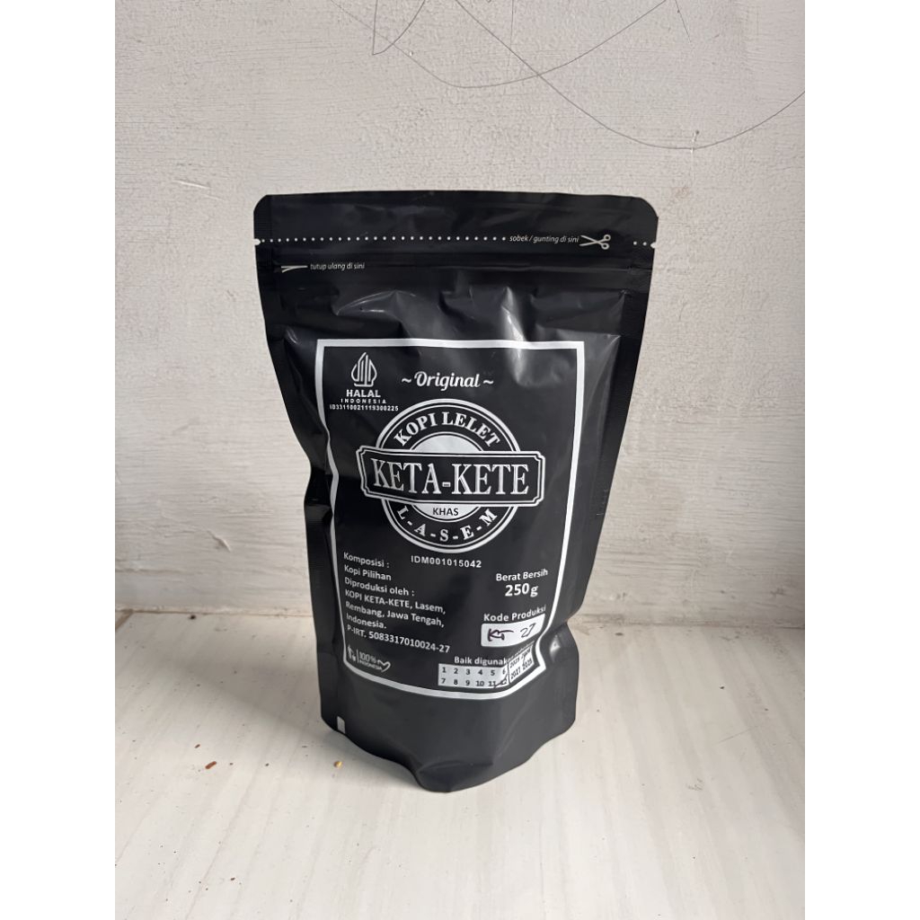 KOPI LELET KETA-KETE LASEM, PREMIUM 250g.