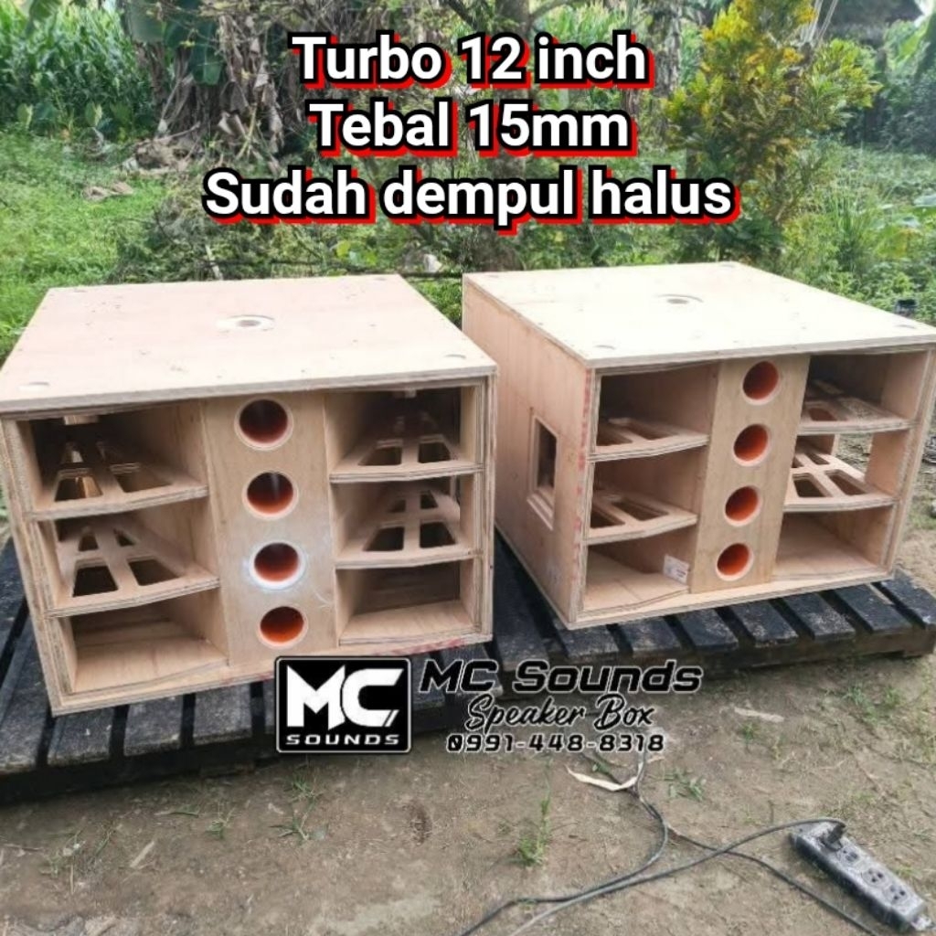 box turbo 12 inch sudah finishing dempul halus