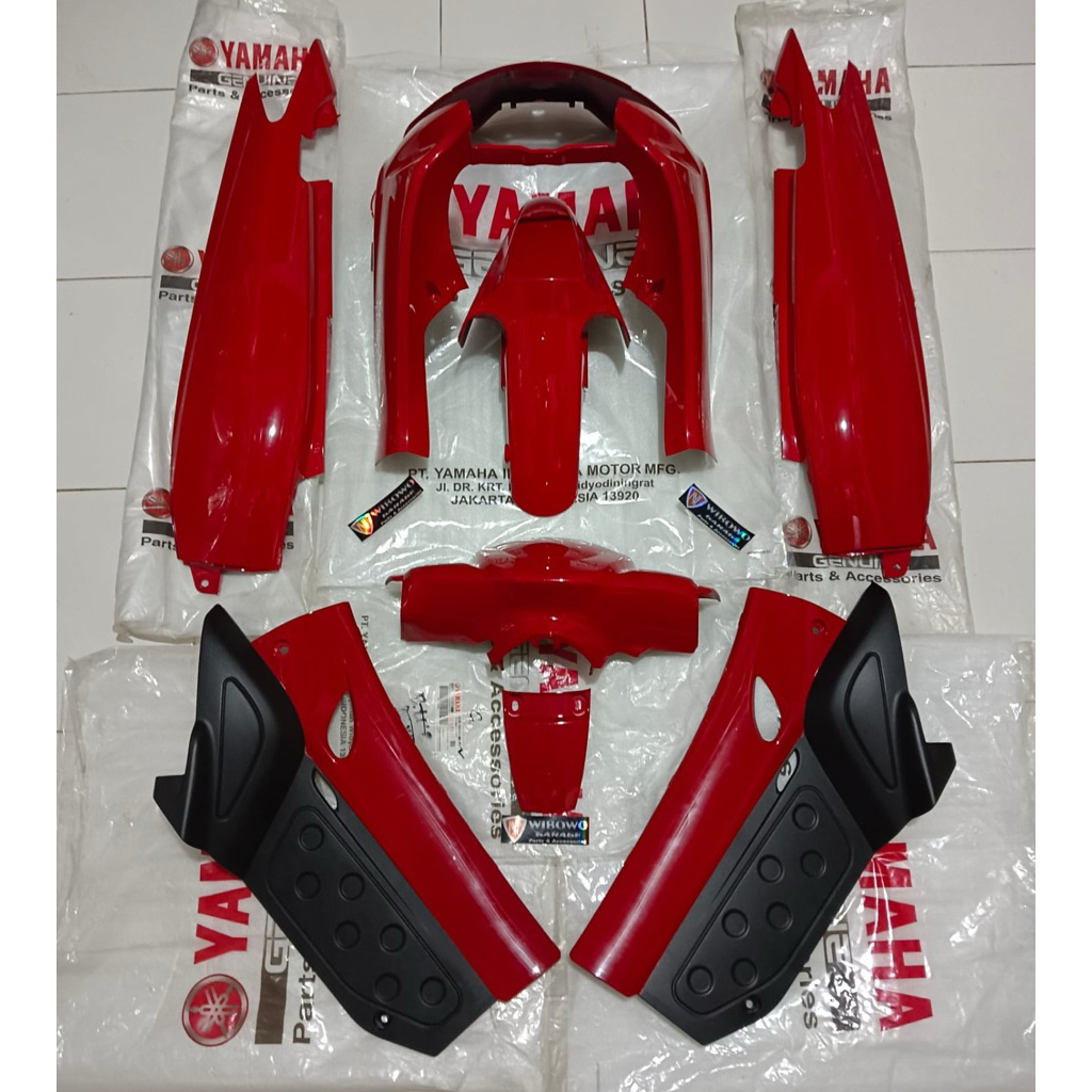 Body Set Fullset Nouvo Lele Original Merah NOZ