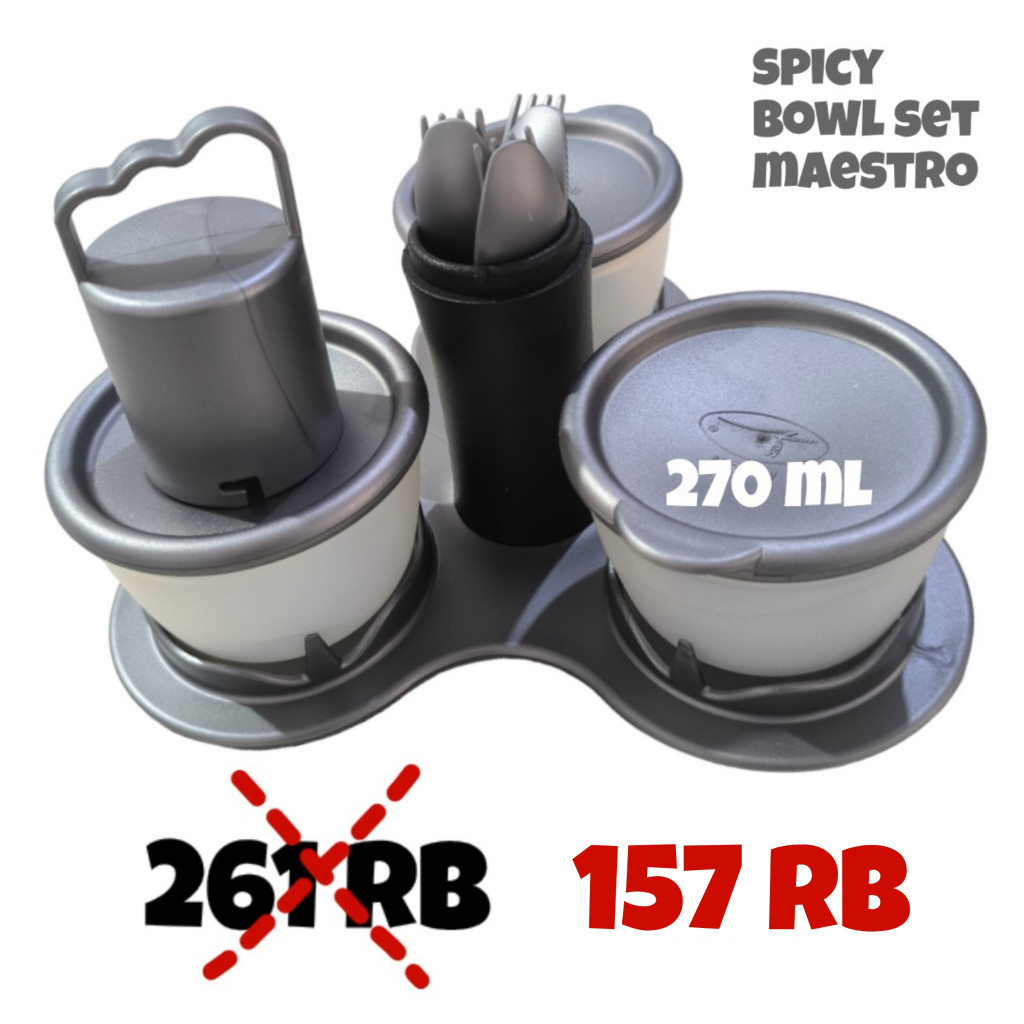 Twin Tulipware Spicy Chili Bowl Set Tulipware Kita