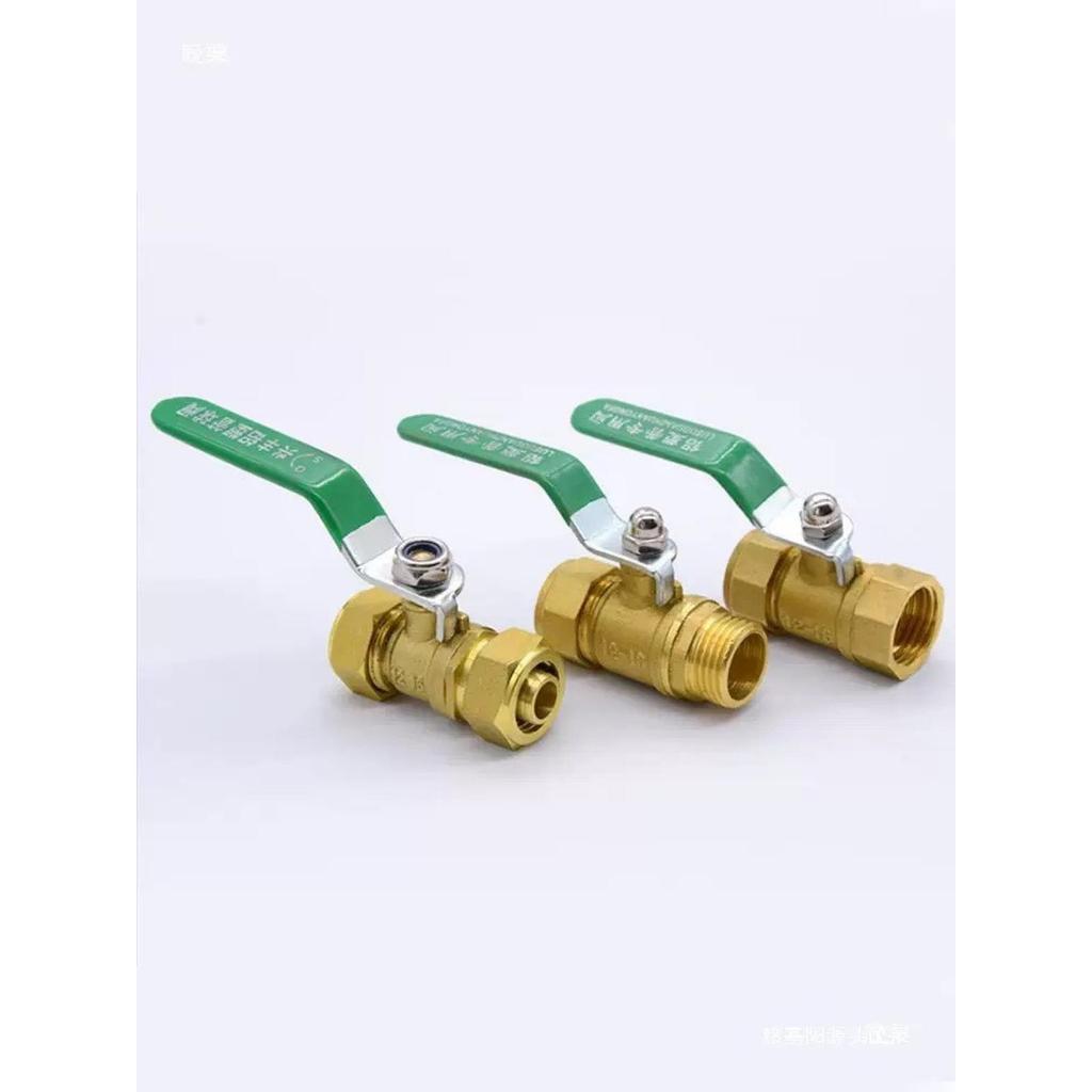 stop kran kuningan sambungan pipa air ballvalve water heater LJ 11 1/2 / LJ12 3/4 pipa drat dalem / 