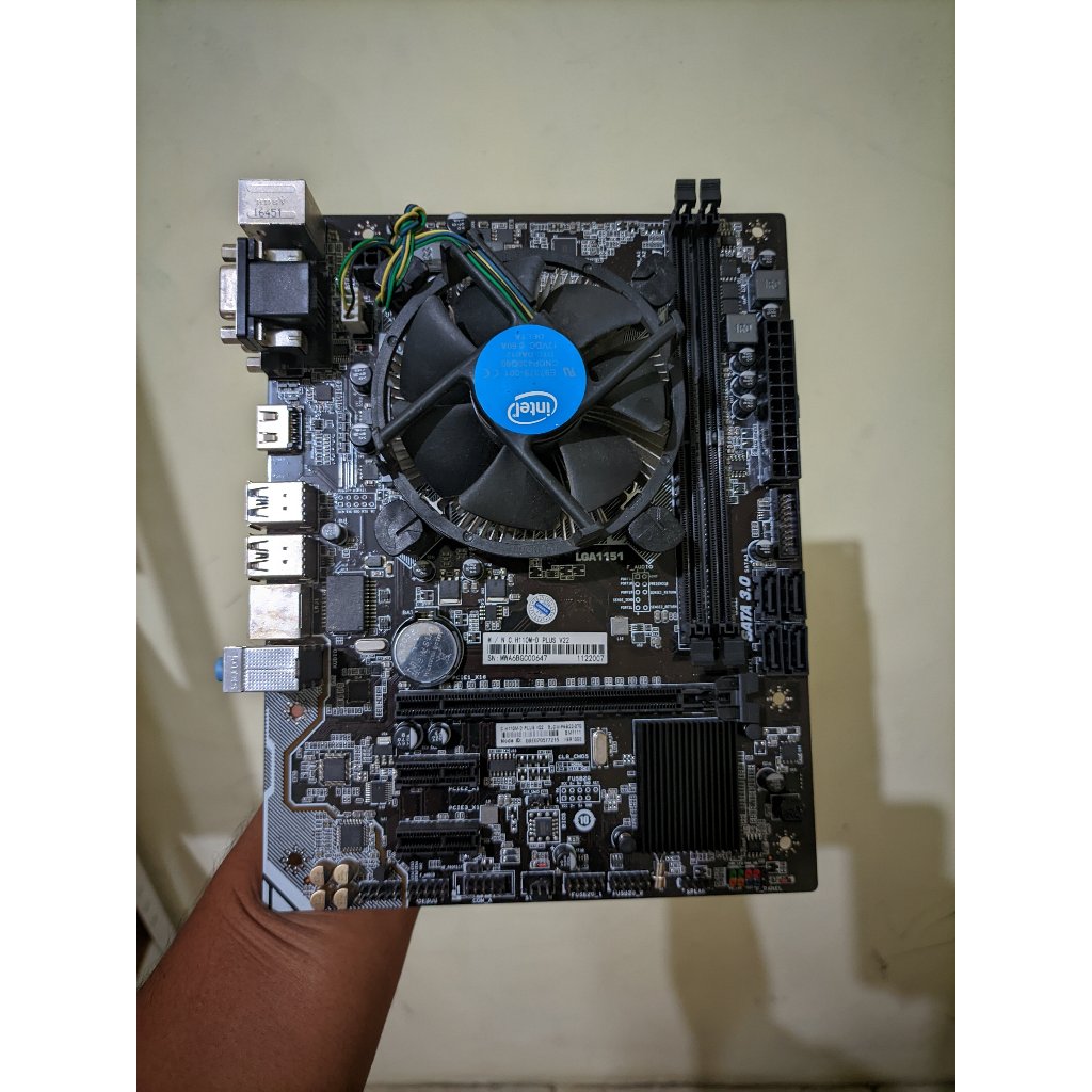 Paket Mobo H110 i3 Gen 6 DDR4 Fan