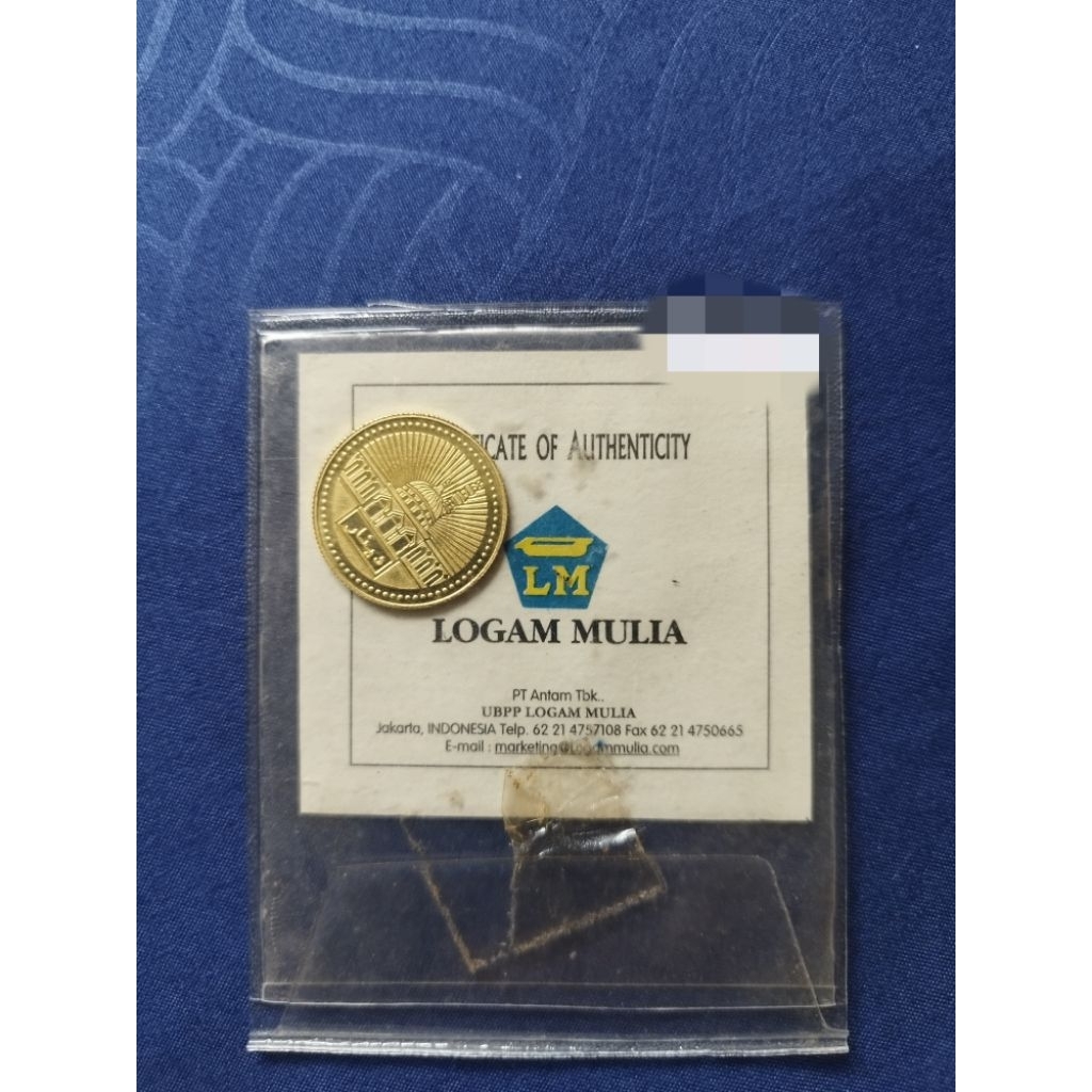 Pesanan khusus hobi 1/2 Dinar antam