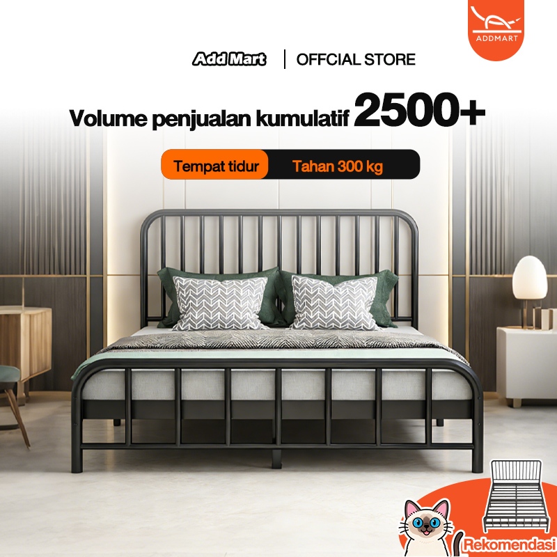 Dipan Tempat Tidur Dipan 120x200 Ranjang Besi 160x200 Rangka Tempat Tidur Besi Dipan Minimalis
