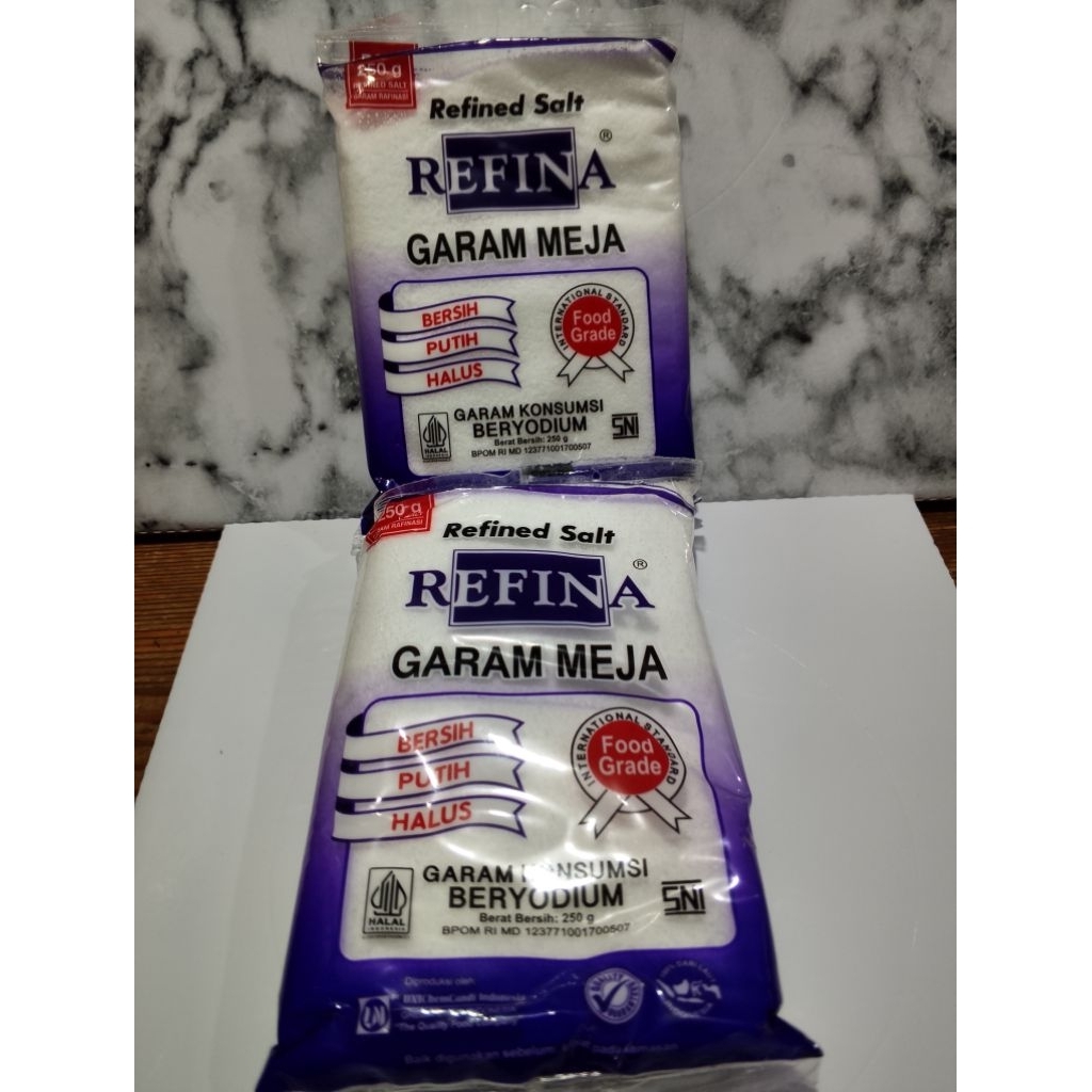 GARAM REFINA BERYODIUM 250GRAM / GARAM MEJA REFINA / GARAM MASAK