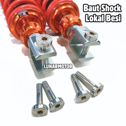 Baut Stainless Shock Matic Baut Shock Belakang Lokalan Single Double Shock PCX 160 Vario Beat Scoopy