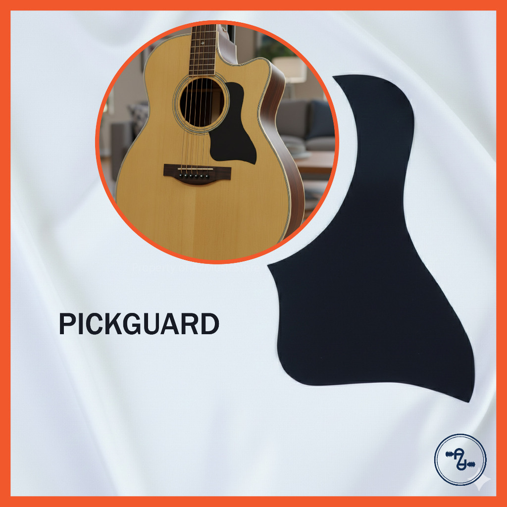 Pickguard Gitar Akustik Universal Premium Hitam Keren