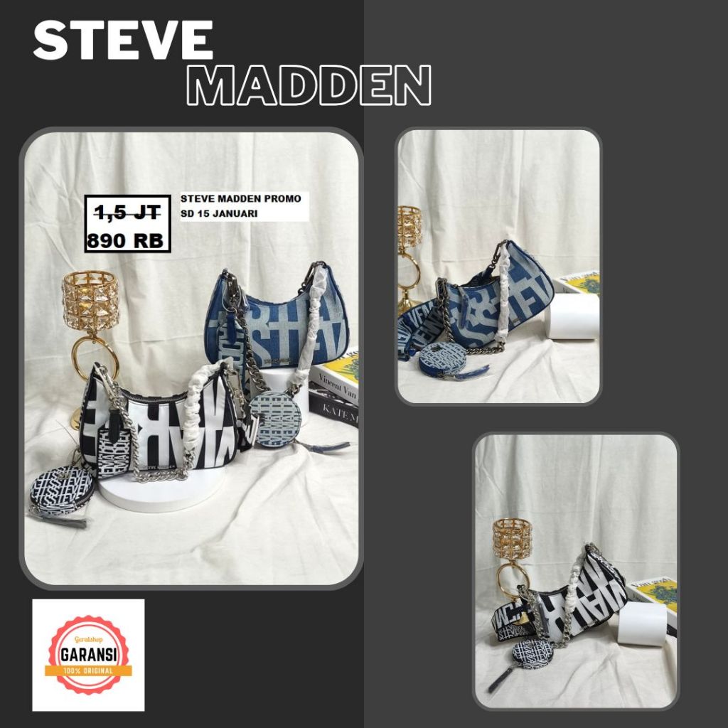 Tas wanita crossbody seri BVISUAL STEVE MADDEN 100% original