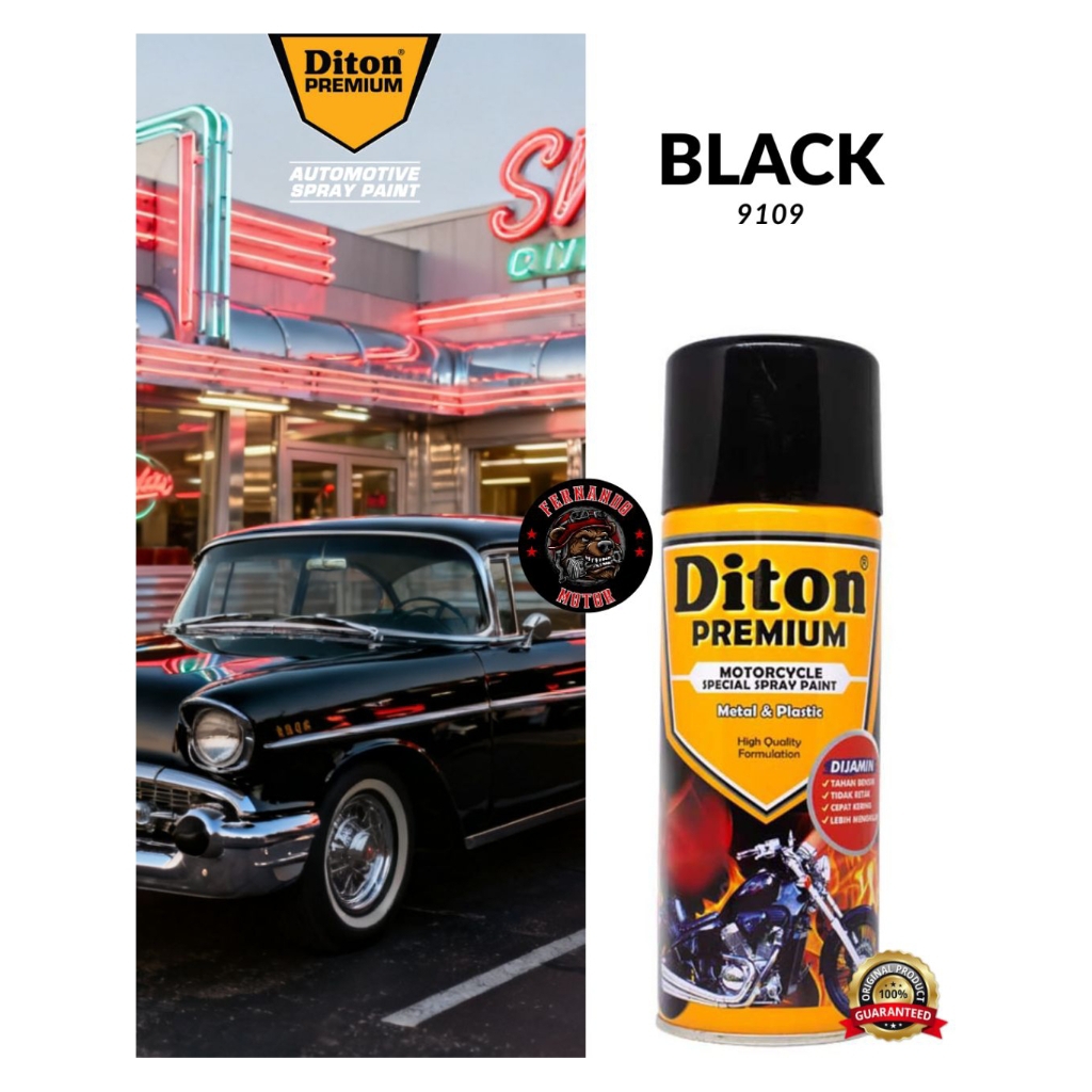 DITON PREMIUM - BLACK - 9109 - BLACK GLOSSY