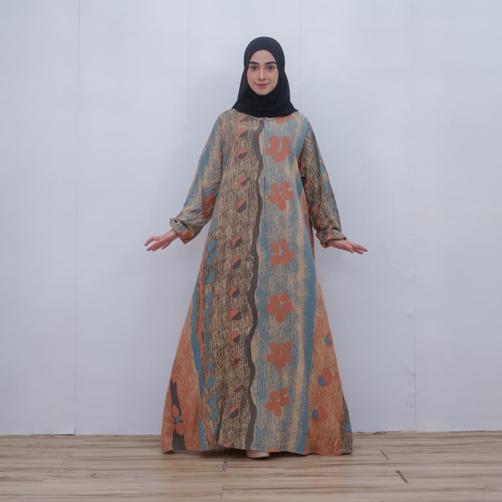 Abaya Gamis Basma Berna (silver) By Ayunabella Jakarta