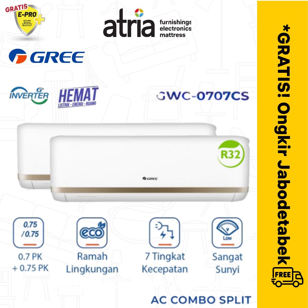 GREE AC Combo Split Inverter GWC-0707CS(S)