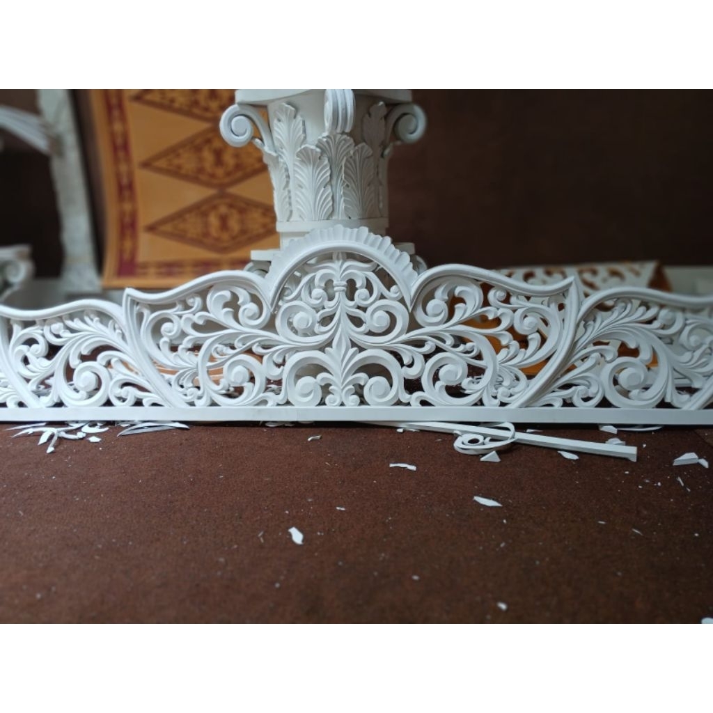 mahkota dekorasi wedding tinggi 50 cm harga permeter