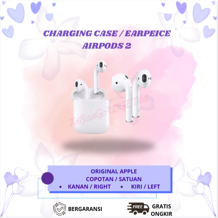 Charging Case Original AirPods 2 / Charging Case Only Copotan Earpeice Only Kiri Kanan
