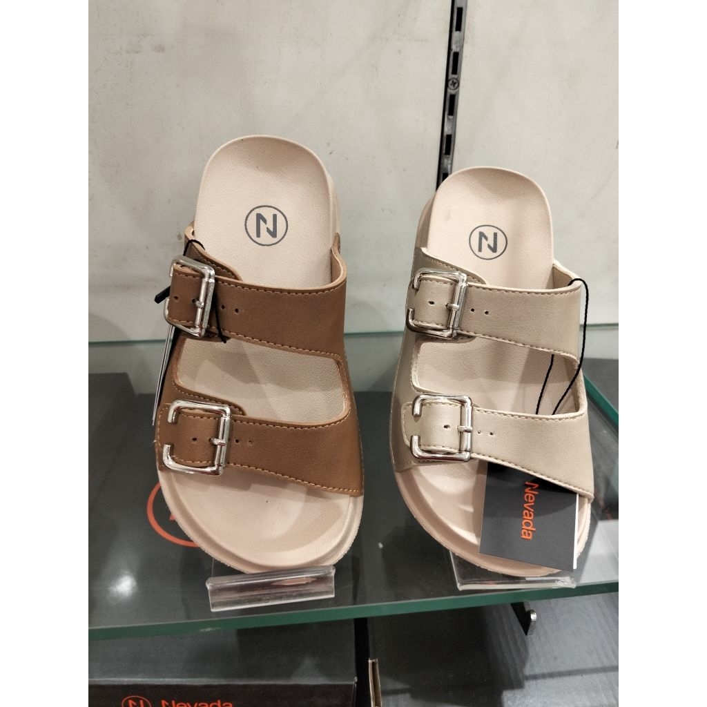 SANDAL SLIP ON STREP DUA NEVADA KIDS SOL PYLON LENTUR MATAHARI STORE 31-36