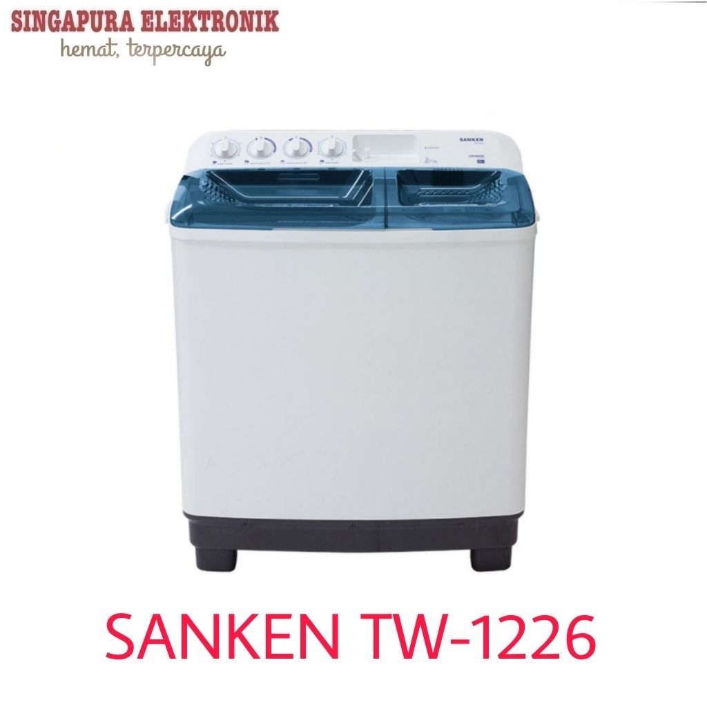 Sanken Mesin Cuci 2 Tabung 12kg TW-1226