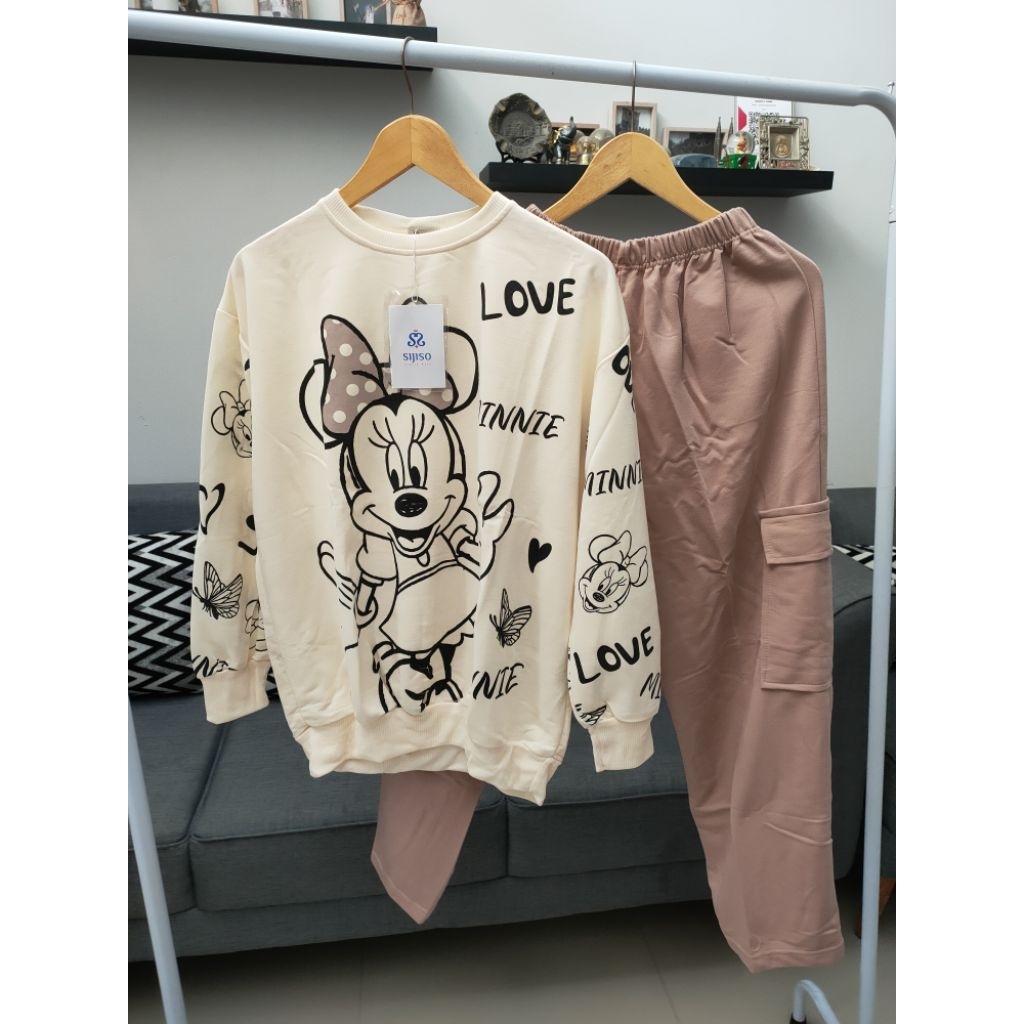 Setelan Cargo wanita Brand Sijiso Ori