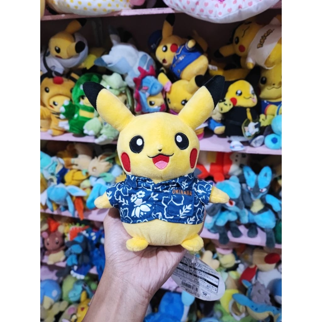 Boneka Pokemon Pikachu Okinawa Original Pokemon Center