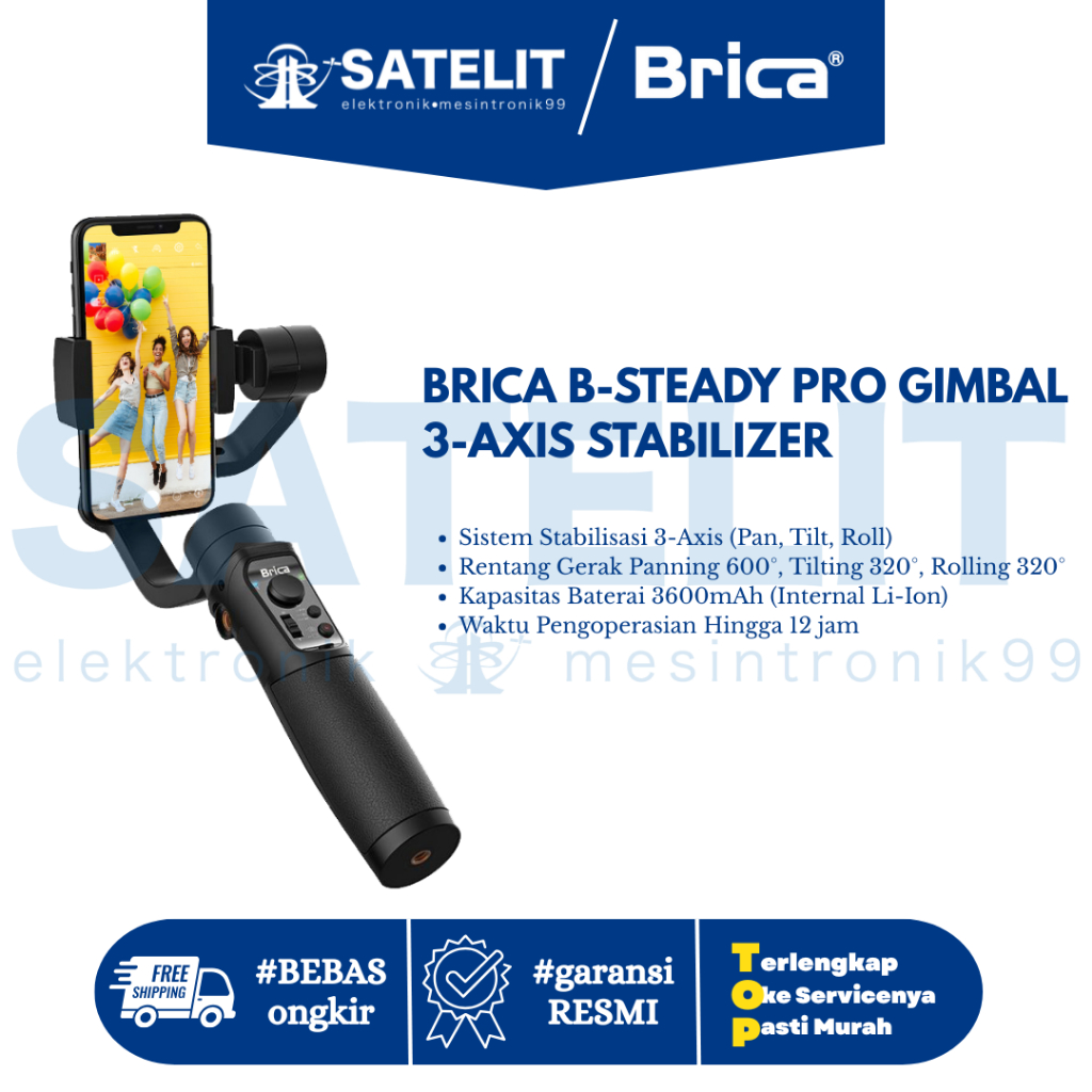 BRICA B-STEADY PRO GIMBAL 3-AXIS STABILIZER