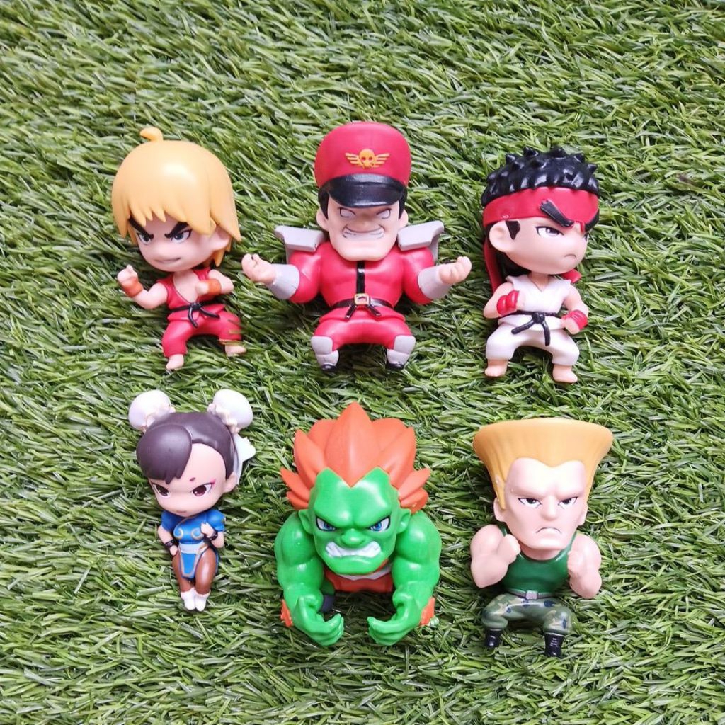 Action Figure Street Fighter Ken / Ryu / Chun Li / Bison / Blanka / Guile