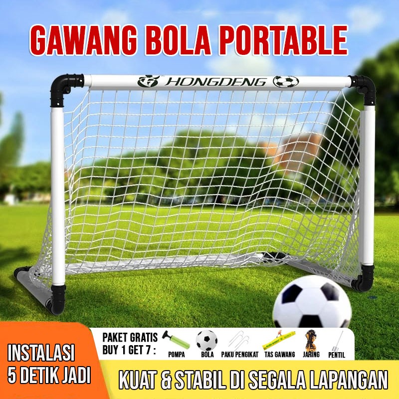 Gawang sepak bola anak-anak lipat portabel indoor & outdoor Untuk Anak Umur 2-6 Tahun