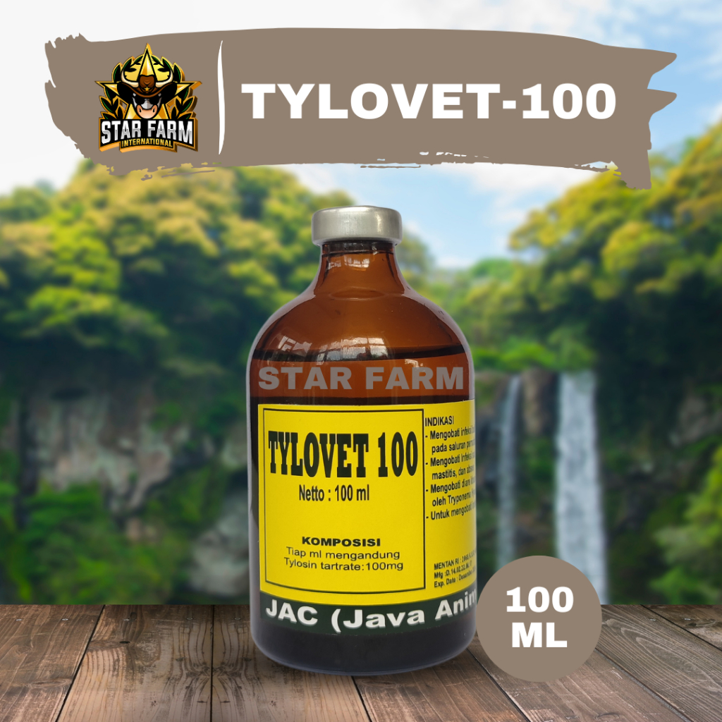 Tylovet 100 obat infeksi saluran pernafasan & Pencernaan - Star Farm