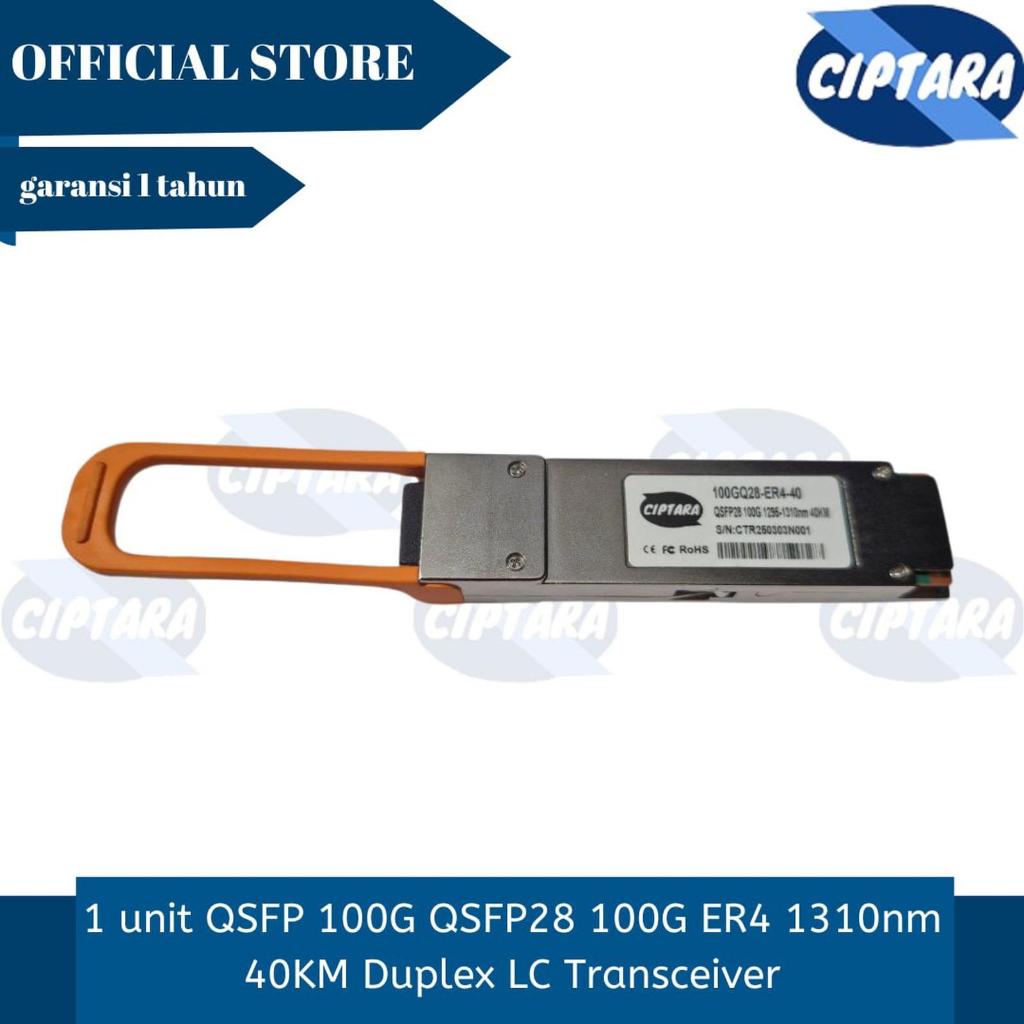 1 unit QSFP 100G QSFP28 100G ER4 1310nm 40KM Duplex LC Transceiver
