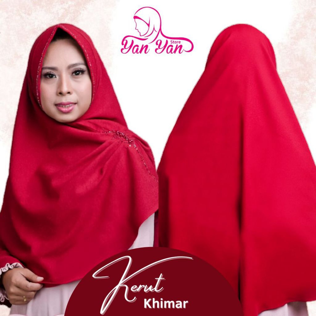Khimar Kerut Original Hijab Handmade By Aila Bergo Payet Jepang Mix Permata Cantik Hijab Instant Teb