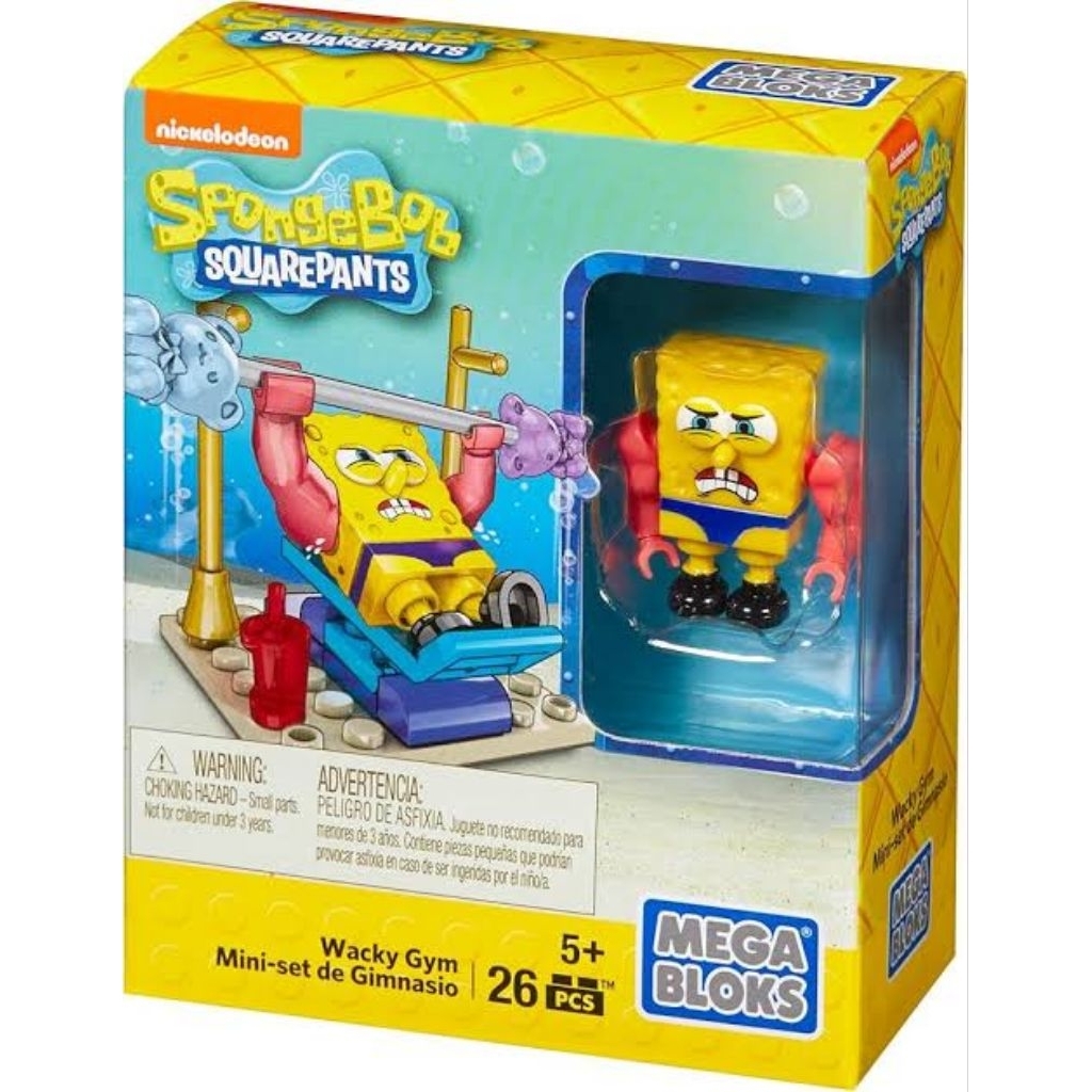 figure Mega Bloks SpongeBob SquarePants Wacky Gym