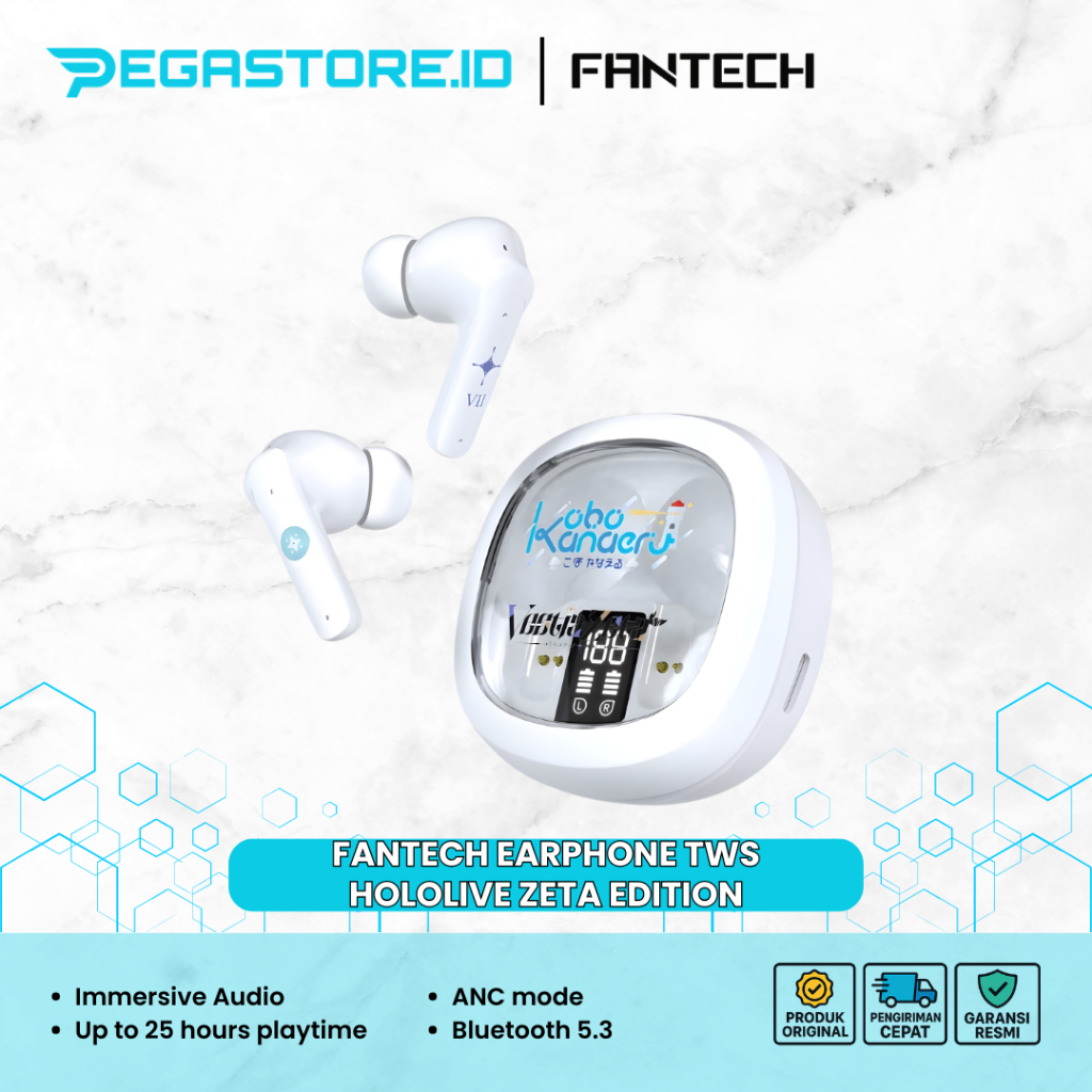 Fantech Earphone TWS Hololive Zeta Edition