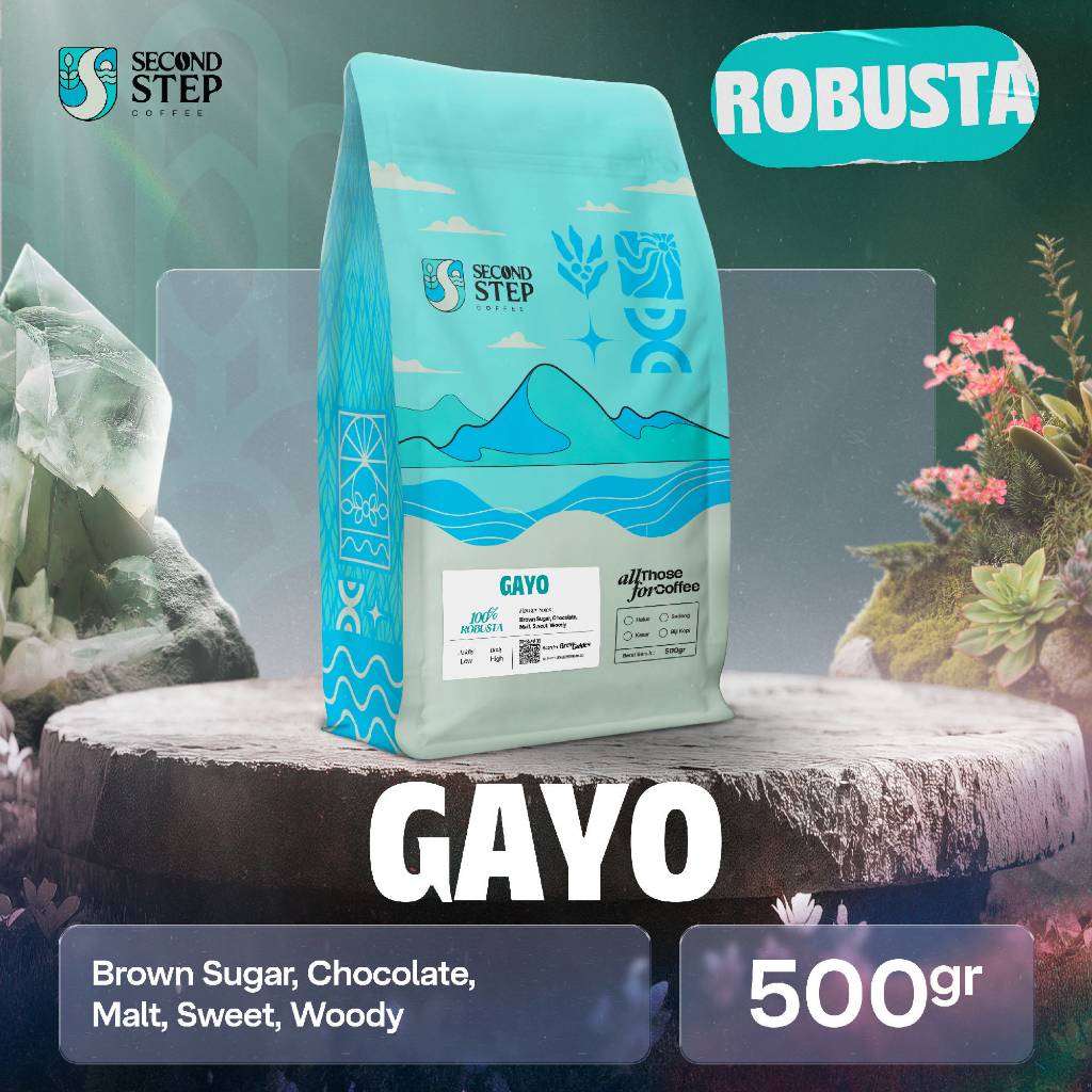 Biji Kopi Bubuk Robusta Gayo Aceh Fine Robusta 500 Gram Medium Dark Roast