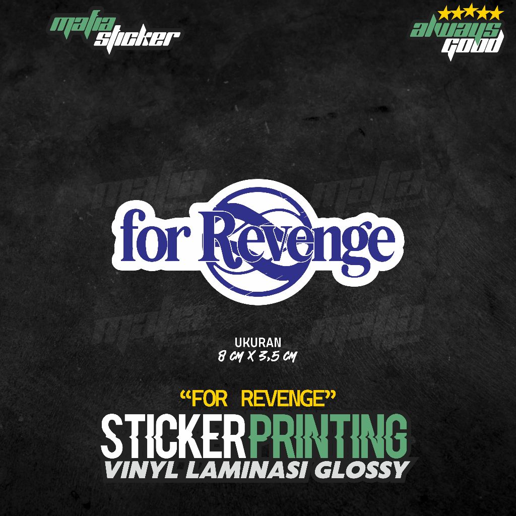 STICKER/STIKER PRINT CUT FOR REVENGE | BAND SERIES