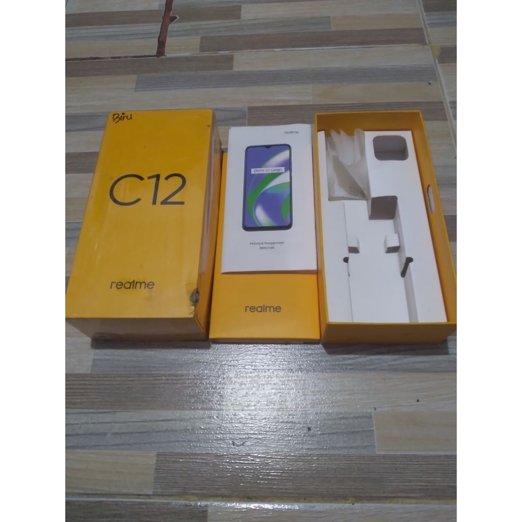DUS BOX HP REALME C12 BEKAS ORIGINAL