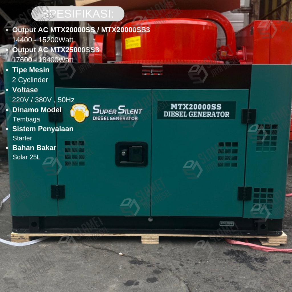 Genset Silent Solar Matrix MTX20000SS / MTX25000SS3 - 15000Watt / 18000Watt