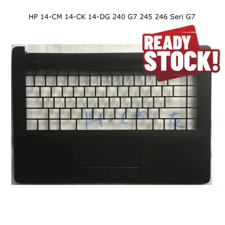 READY Palmrest HP 14-CM 14-CK 14-DG 240 G7 245 246 Seri G7 Casing Atas HP 14-CM 14-CK 14-DG Black Gl