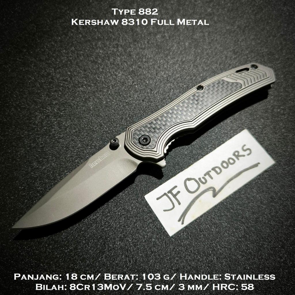 Pisau EDC Outdoor Kershaw 8310 Full Metal
