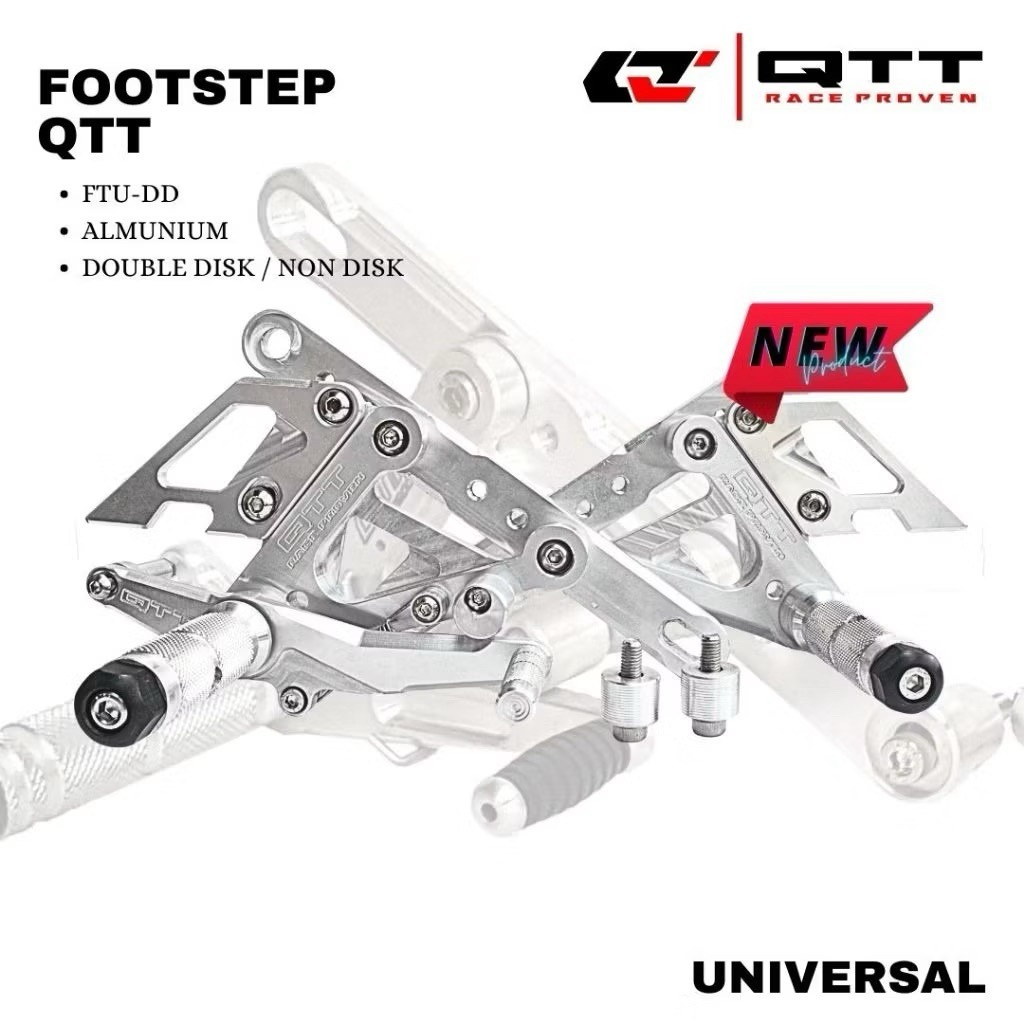 FOOTSTEP UNDERBONE QTT UNIVERSAL CAKRAM / TROMOL FOOTSTEP DEPAN NINJA RX KING FIZR JUPITER QTT
