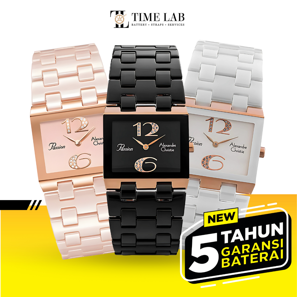 JAM TANGAN WANITA ALEXANDRE CHRISTIE AC2881 / AC 2881 KERAMIK ORIGINAL TIMELAB