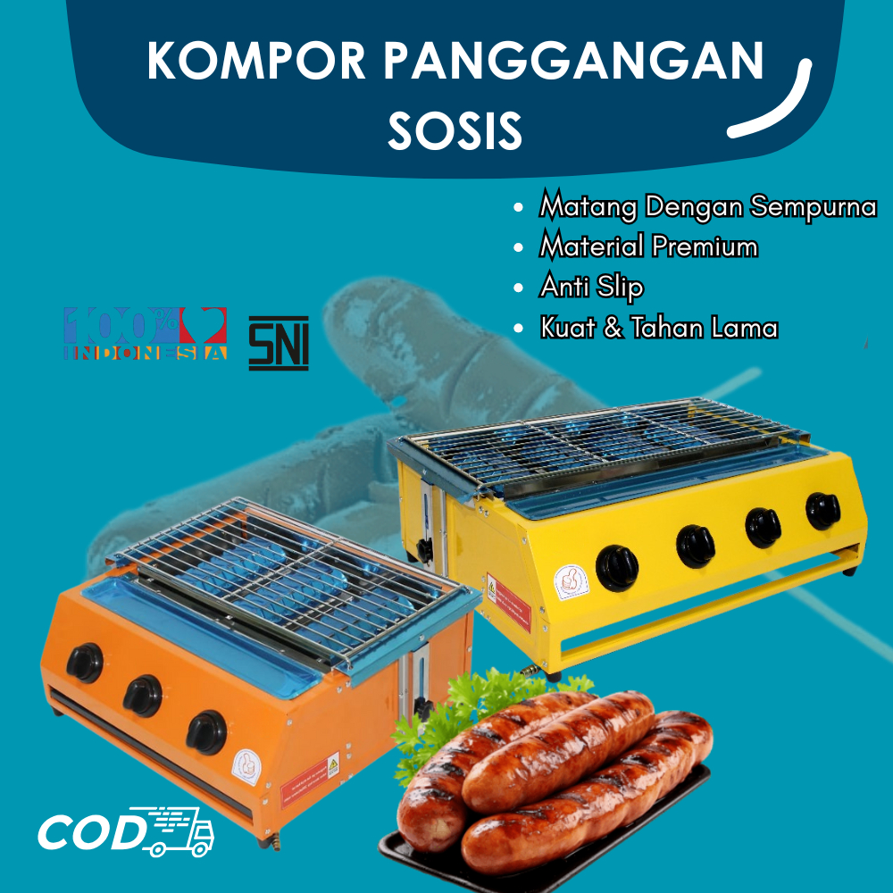 Kompor panggangan Sosis  3 4 Tungku Yamakawa/TD Twin Dog MURAH bergaransi
