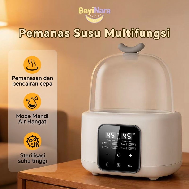 BayiNara Smart Bottle Warmer - Susu Steril Botol Bayi-Penghangat dan Pengukus Susu & Makanan