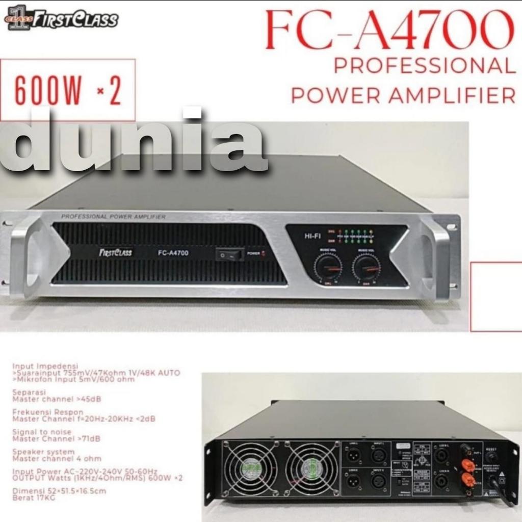 Power Firstclass FC A 4700 Original Amplifier FC A4700 SPEC power out