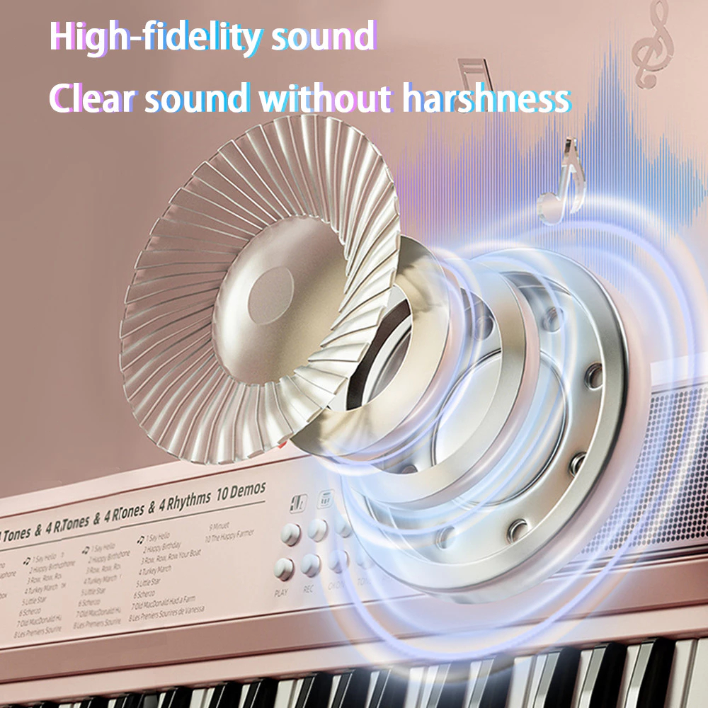 < >Mainan Piano Anak Electronic 37 Key Digital Electronic Piano Electronic Keyboard Beginners MIC