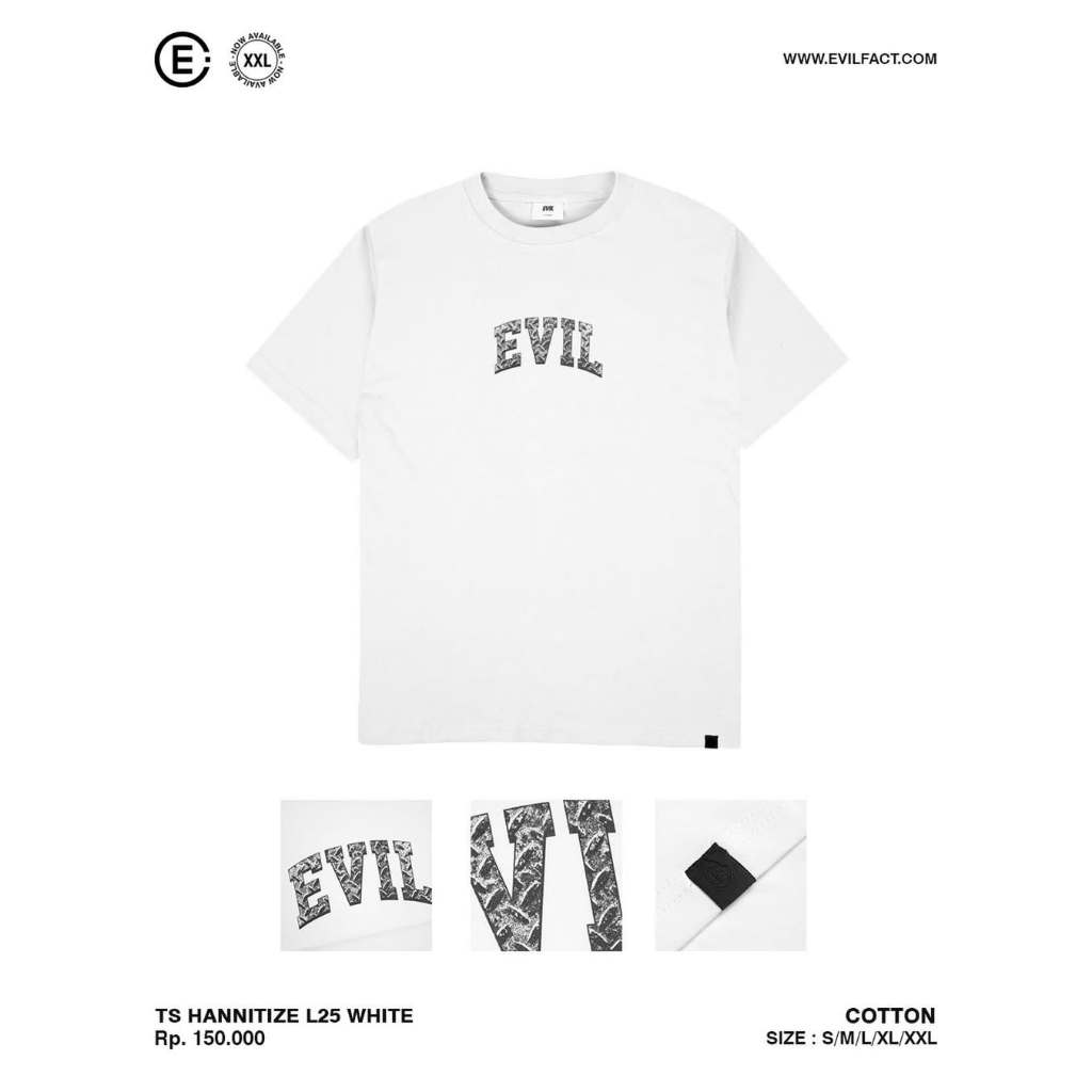 EVIL ARMY T-SHIRT - TS HANNITIZE L25 WHITE
