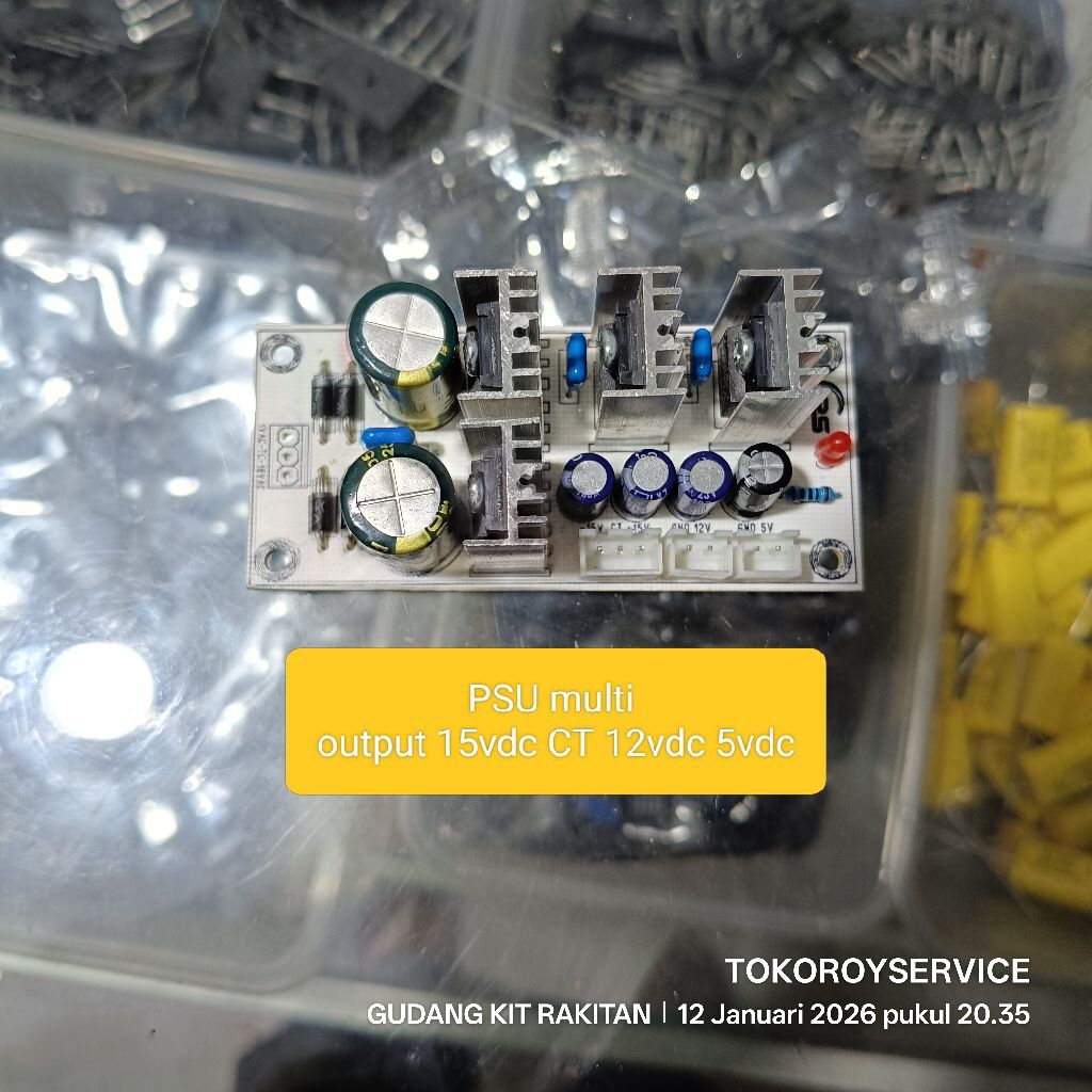 PSU simetris power supply  mixer audio power amplifier