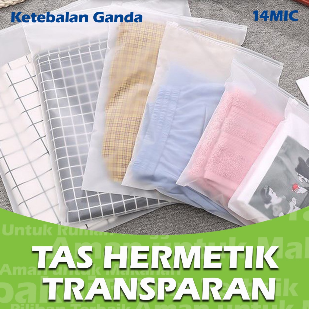 10pcs Travel Pouch Ziplock Doff / Kantong Pakaian Doff / Kemasan Ziplock Doff / Kantong Organizer Se