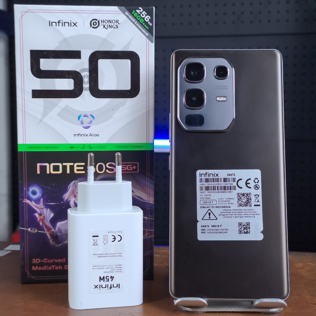 INFINIX NOTE 50S 5G 8/256GB SECOND FULLSET BERGARANSI