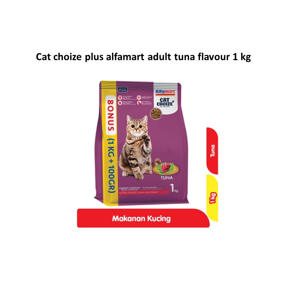 Alfamart Cat Choize+ Tuna 1kg Untuk Kucing Dewasa